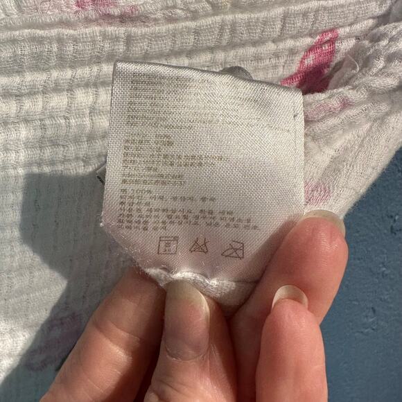 aden Gauze Blanket Swaddle Baby Girl Butterflies Pink Purple - Picture 5 of 8